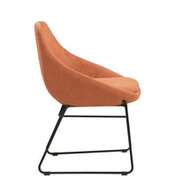 Load image into Gallery viewer, Persimmon and Matte Black Dining Chair