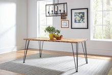 Load image into Gallery viewer, Industrial Natural Acacia Dining Table