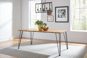 Industrial Natural Acacia Dining Table