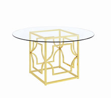 Load image into Gallery viewer, Modern Gold Dining Table Base