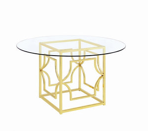 Modern Gold Dining Table Base