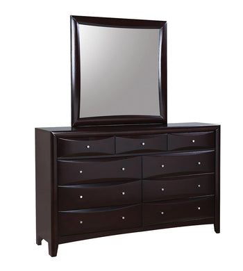 Phoenix Transitional Deep Cappuccino Dresser