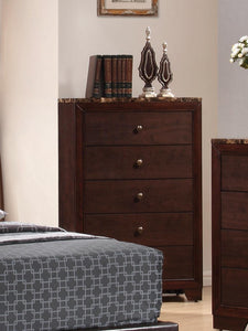 Conner Casual Cappuccino Five-Drawer Chest