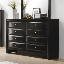 Load image into Gallery viewer, Briana Black Eight-Drawer Dresser