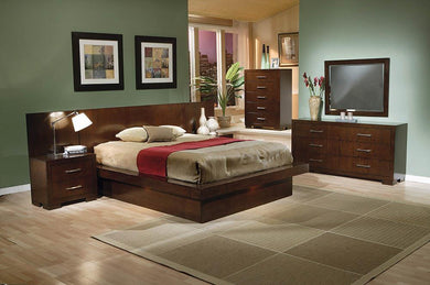 Jessica Dark Cappuccino Queen Platform Bed