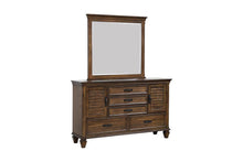 Load image into Gallery viewer, Franco Burnished Oak Five-Drawer Dresser With Two Louvered Doors