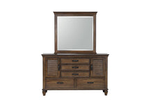 Load image into Gallery viewer, Franco Burnished Oak Five-Drawer Dresser With Two Louvered Doors