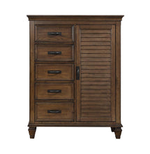 Load image into Gallery viewer, Franco Five-Drawer Chest With Louvered Panel Door