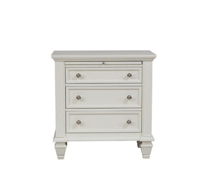 Sandy Beach Three-Drawer Nightstand With Tray