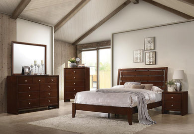 Serenity Rich Merlot King Five-Piece Bedroom Set