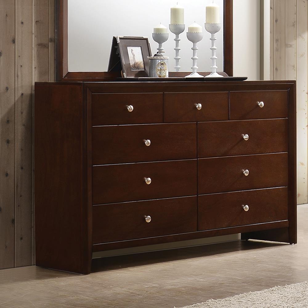 Serenity Rich Merlot Nine-Drawer Dresser