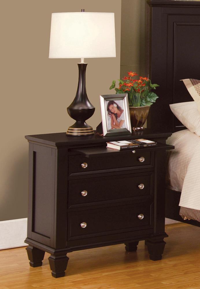 Sandy Beach Cappuccino Three-Drawer Nightstand