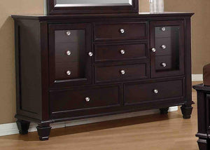 Sandy Beach Cappuccino Eleven-Drawer Dresser