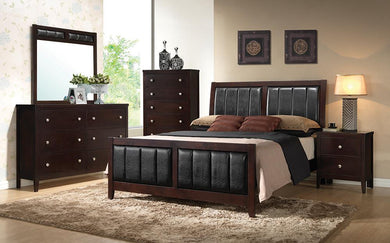 Carlton Transitional Cappuccino Queen Bed