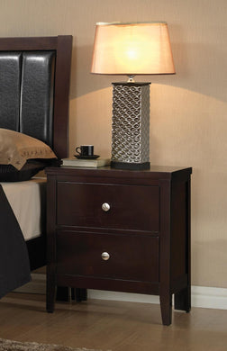 Carlton Cappuccino Two-Drawer Nightstand