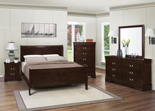 Load image into Gallery viewer, Louis Philippe Cappuccino Full Sleigh Bed