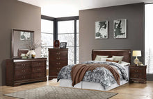 Load image into Gallery viewer, Louis Philippe Cappuccino Full Sleigh Bed