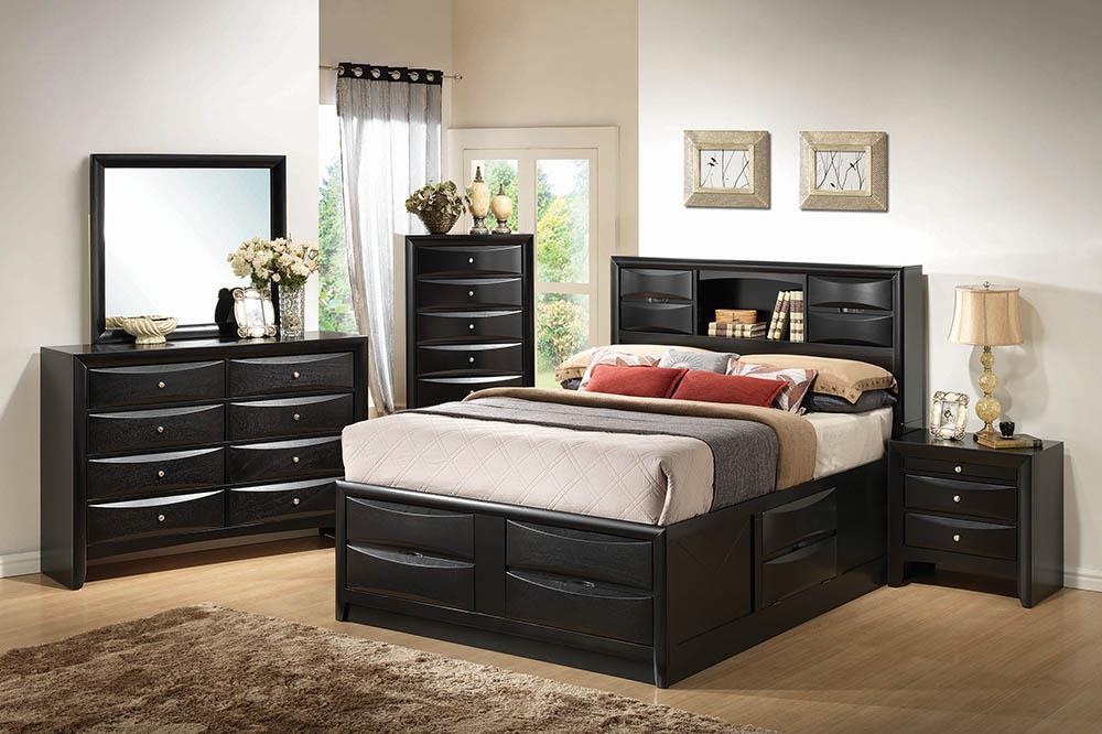 Briana Transitional Black California King Bed