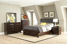 Load image into Gallery viewer, Jaxson Transitional Cappuccino Eastern King Bed