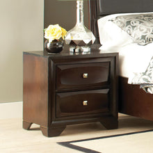 Load image into Gallery viewer, Jaxson Transitional Cappuccino Two-Drawer Nightstand