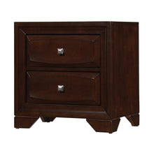 Load image into Gallery viewer, Jaxson Transitional Cappuccino Two-Drawer Nightstand