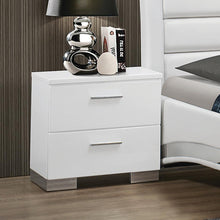 Load image into Gallery viewer, Felicity Contemporary Two-Drawer Nightstand