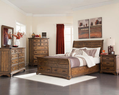 Elk Grove Rustic Vintage Bourbon California Bed