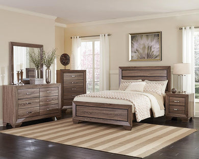 Kauffman Transitional Washed Taupe California King Four-Piece Set