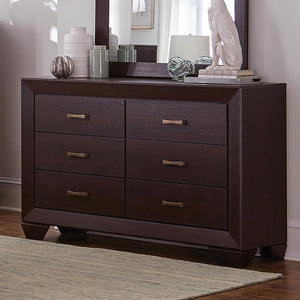 Fenbrook Dark Cocoa Six-Drawer Dresser