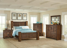 Load image into Gallery viewer, Sutter Creek Rustic Vintage Bourbon Eastern King Bed