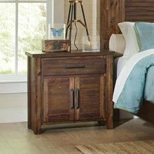 Load image into Gallery viewer, Sutter Creek Vintage Bourbon One-Drawer Nightstand With Two Doors