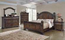 Load image into Gallery viewer, Satterfield Traditional Warm Bourbon Eastern King Bed