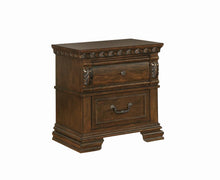 Load image into Gallery viewer, Satterfield Traditional Warm Bourbon Two-Drawer Nightstand