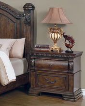 Load image into Gallery viewer, Satterfield Traditional Warm Bourbon Two-Drawer Nightstand