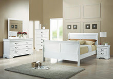 Load image into Gallery viewer, Louis Philippe Traditional Youth White Queen Bed