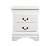 Load image into Gallery viewer, Louis Philippe White Two-Drawer Nightstand