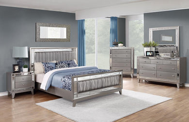 Leighton Contemporary Metallic Full Four-Piece Set