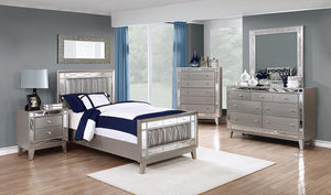 Leighton Contemporary Metallic Twin Four-Piece Set