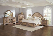 Load image into Gallery viewer, Ilana Traditional Antique Linen Eastern King Bed