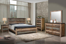 Load image into Gallery viewer, Sembene Bedroom Rustic Antique Multi-Color Eastern King Bed