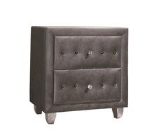 Load image into Gallery viewer, Deanna Metallic Nightstand