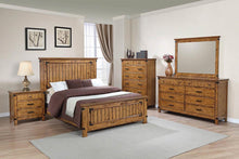 Load image into Gallery viewer, Brenner Rustic Honey Eastern King Bed