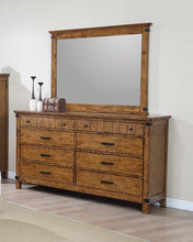 Load image into Gallery viewer, Brenner Rustic Honey Eight-Drawer Dresser