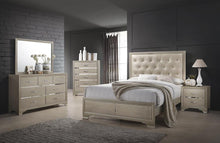 Load image into Gallery viewer, Beaumont Transitional Champagne Eastern King Bed