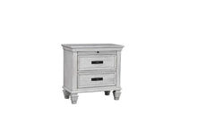 Load image into Gallery viewer, Franco Antique White Two-Drawer Nightstand With Tray