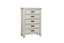 Load image into Gallery viewer, Franco Antique White Five-Drawer Chest