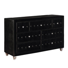 Load image into Gallery viewer, Deanna Contemporary Black and Metallic Dresser