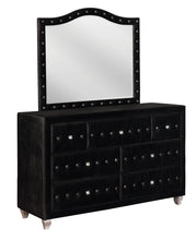 Load image into Gallery viewer, Deanna Contemporary Black and Metallic Mirror