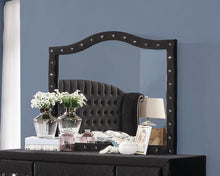 Load image into Gallery viewer, Deanna Contemporary Black and Metallic Mirror