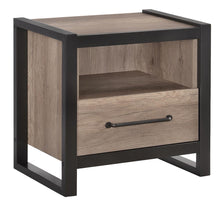 Load image into Gallery viewer, Edgewater Industrial Weathered Oak Nightstand